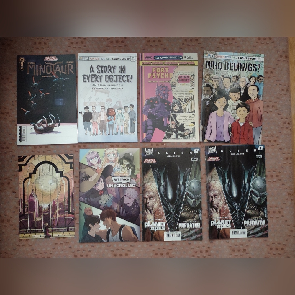 2026 FCBD 7 Comic Book Lot + Heart & Sin Promo Card